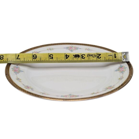 Antique Noritake M Small Plate LOT OF 6 Roses Gold Encrusted 7.5" JAPAN - Picture 6 of 11